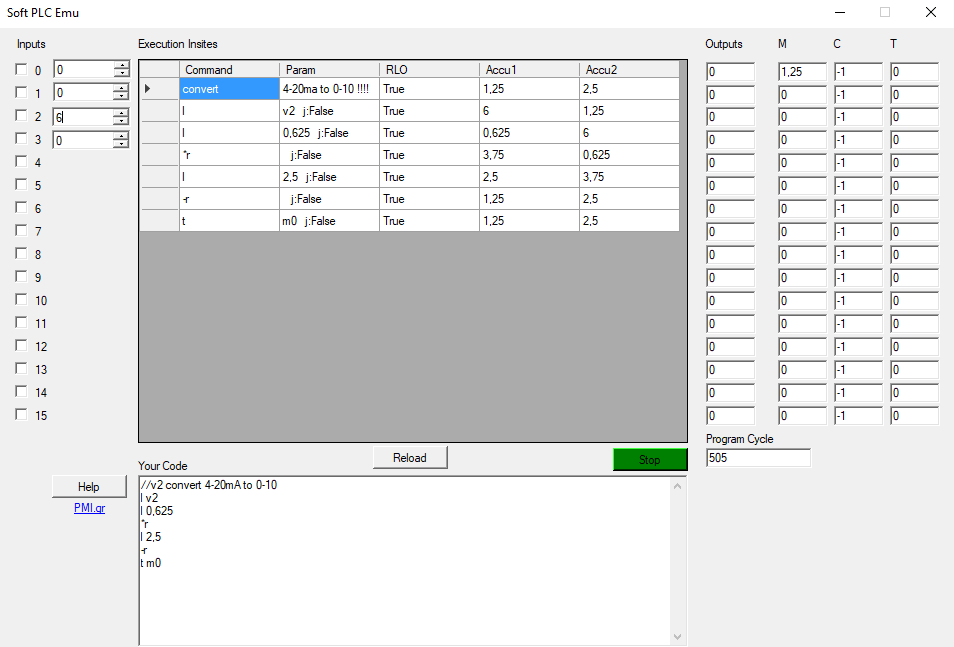 Περιβάλλον Soft PLC Emulator